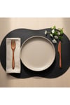 2 Adet Deri Amerikan Servis- Simetrik Oval Supla