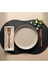 2 Adet Deri Amerikan Servis- Simetrik Oval Supla