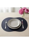 2 Adet Deri Amerikan Servis- Simetrik Oval Supla