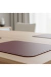 2 Adet Deri Mürdüm Çift Taraflı Kenar Dikişli Amerikan Servis 33x44 cm-Kolay Silinebilir Supla