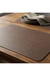 2 Adet Deri Vizon Çift Taraflı Kenar Dikişli Amerikan Servis 33x44 cm-Kolay Silinebilir Supla