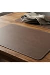 2 Adet Deri Vizon Çift Taraflı Kenar Dikişli Amerikan Servis 33x44 cm-Kolay Silinebilir Supla