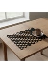 2 Adet Keçe Amerikan Servis Dikdörtgen Supla 33X44 cm-Bal Peteği Desenli Supla