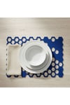 2 Adet Keçe Amerikan Servis Dikdörtgen Supla 33X44 cm-Bal Peteği Desenli Supla