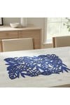 2 Adet Keçe Amerikan Servis Dikdörtgen Supla 33X44 cm-Yaprak Desenli Supla