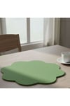 2 Adet Keçe Amerikan Servis-Kolay Silinebilir Supla-33x33 cm-Sekizgen Çiçek Desenli