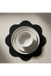 2 Adet Keçe Amerikan Servis-Kolay Silinebilir Supla-33x33 cm-Sekizgen Çiçek Desenli