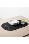 2 Adet Keçe Siyah Tam Oval Amerikan Servis Supla 33x44 cm