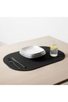 2 Adet Keçe Siyah Tam Oval Amerikan Servis Supla 33x44 cm