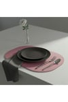 2 Adet Pembe Keçe Amerikan Servis Supla 33x44 cm