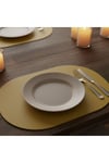 2 Adet Tam Oval MDF Amerikan Servis-Ahşap Amerikan Servis-Ahşap Supla 33x44 cm