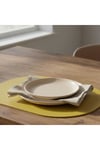 2 Adet Tam Oval MDF Amerikan Servis-Ahşap Amerikan Servis-Ahşap Supla 33x44 cm