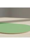 2 Adet Tam Oval MDF Amerikan Servis-Ahşap Amerikan Servis-Ahşap Supla 33x44 cm