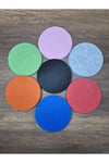 4 adet Pembe Keçe Bardak Altlığı 15 cm Çap