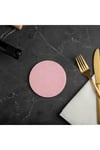 4 adet Pembe Keçe Bardak Altlığı 8 cm Çap