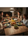 4+1 Adet Deri Amerikan Servis+Runner Set (4 Amerikan Servis -1 Runner )