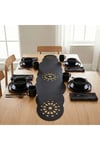 4+1 Adet Deri Amerikan Servis+Runner Set (4 Amerikan Servis -1 Runner )