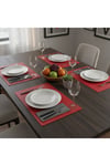 4+1 Adet Deri Amerikan Servis+Runner Set (4 Amerikan Servis -1 Runner )