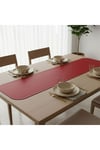 4+1 Adet Deri Amerikan Servis+Runner Set (4 Amerikan Servis -1 Runner )
