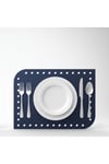 4+1 Adet Deri Amerikan Servis+Runner Set (4 Amerikan Servis -1 Runner )