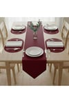 4+1 Adet Deri Amerikan Servis+Runner Set (4 Amerikan Servis -1 Runner )