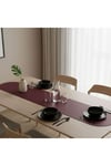 4+1 Adet Deri Amerikan Servis+Runner Set (4 Amerikan Servis -1 Runner )