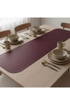 4+1 Adet Deri Amerikan Servis+Runner Set (4 Amerikan Servis -1 Runner )