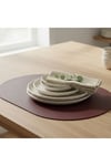 4+1 Adet Deri Amerikan Servis+Runner Set (4 Amerikan Servis -1 Runner )
