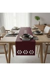 4+1 Adet Deri Amerikan Servis+Runner Set (4 Amerikan Servis -1 Runner )