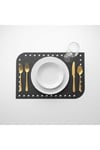 4+1 Adet Deri Amerikan Servis+Runner Set (4 Amerikan Servis -1 Runner )
