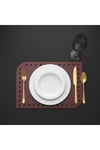 4+1 Adet Deri Amerikan Servis+Runner Set (4 Amerikan Servis -1 Runner )
