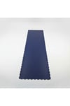 4+1 Adet Deri Runner-Deri Supla-Fırfır Desenli Runner-Amerikan Servis 40x140 cm/33x44 cm