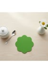 Keçe Bardak Altlığı 4lü Set Yeşil 10x10 cm
