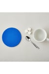 Keçe Bardak Altlığı 4lü Set Yuvarlak Mavi 15 cm Çap