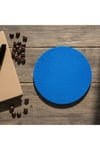 Keçe Bardak Altlığı 4lü Set Yuvarlak Mavi 15 cm Çap