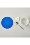 Keçe Bardak Altlığı 4lü Set Yuvarlak Mavi 10 cm Çap