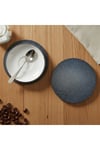 Keçe Bardak Altlığı 4lü Set Yuvarlak Siyah 8 cm Çap