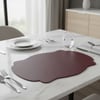 Premium Çift Yüz Kenar Dikişli Deri Amerikan Servis – Bordo Renk 33×44 cm 