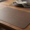 Premium Çift Yüz Kenar Dikişli Deri Amerikan Servis – Vizon 33×44 cm Dikdörtgen