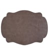 Premium Çift Yüz Kenar Dikişli Deri Amerikan Servis – Vizon Renk 33×44 cm 