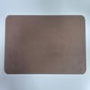 Premium Çift Yüz Kenar Dikişli Deri Amerikan Servis – Vizon 33×44 cm Dikdörtgen