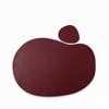 Toptan Bordo Deri Amerikan Servis 30x44 cm – Kendinden Bardak Altlıklı