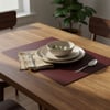 Toptan Gri Bordo Amerikan Servis 33x44 cm – Dikdörtgen