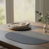 Toptan Gri Deri Amerikan Servis 33x44 cm – Tam Oval