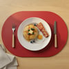 Toptan Kırmızı Deri Amerikan Servis 33x44 cm – Tam Oval