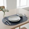 Toptan Lacivert Deri Amerikan Servis 33x44 cm – Tam Oval