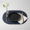 Toptan Lacivert Deri Amerikan Servis 33x44 cm – Tam Oval