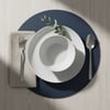 Toptan Lacivert Deri Amerikan Servis 33x33 cm – Yuvarlak