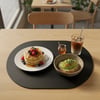 Toptan Siyah Deri Amerikan Servis 33x44 cm – Tam Oval