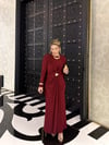 Asena Elbise Bordo